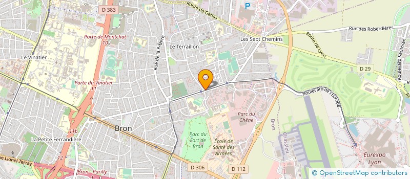 localisation de l'entreprise AVANDO à BRON