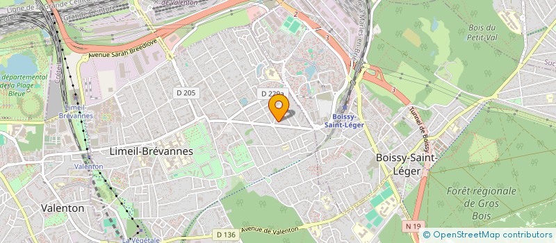 localisation de l'entreprise AVANDSYS à LIMEIL-BREVANNES