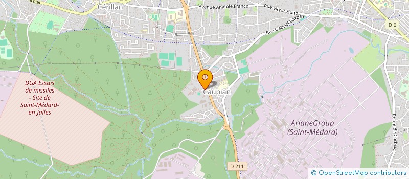 localisation de l'entreprise AVANEO à SAINT MEDARD EN JALLES