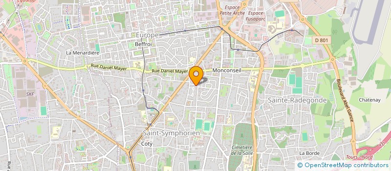 localisation de l'entreprise AVANSCENE à TOURS