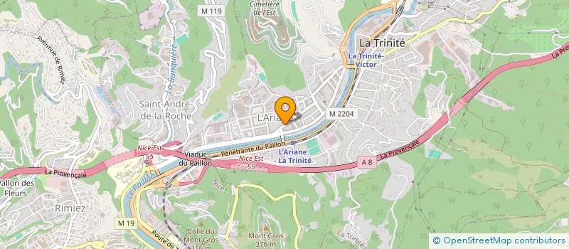 localisation de l'entreprise AVANT PREMIERE à NICE