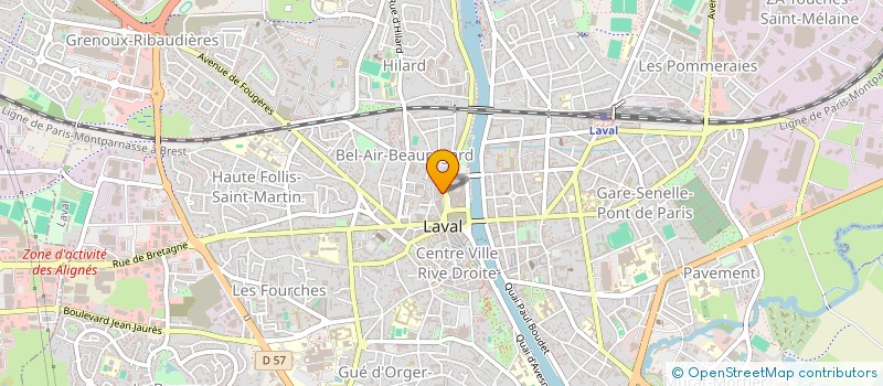localisation de l'entreprise AVANT SCENE DES ARTOUYES à LAVAL