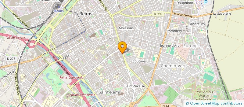 localisation de l'entreprise AVANT SCENE PRODUCTION à REIMS