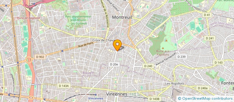 localisation de l'entreprise AVANTAGE à MONTREUIL