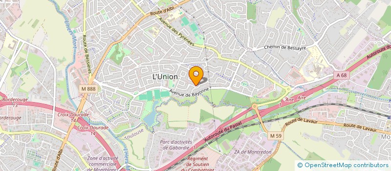 localisation de l'entreprise AVANTAGE ACCESSION à L'UNION