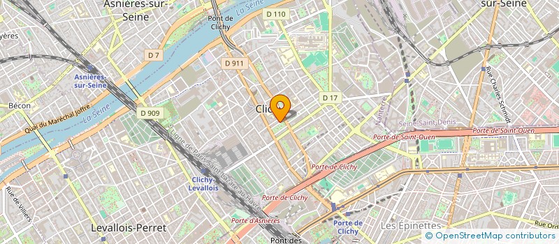 localisation de l'entreprise AVANTAGE GESTION à CLICHY