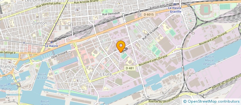 localisation de l'entreprise AVANTAGE SPORT à LE HAVRE