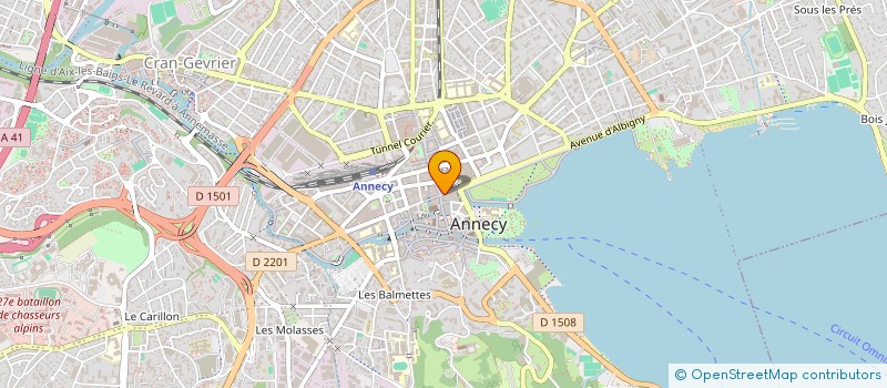 localisation de l'entreprise AVANTAGES à ANNECY