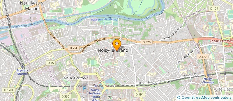 localisation de l'entreprise AVANTAGES IMMOBILIER à NOISY-LE-GRAND