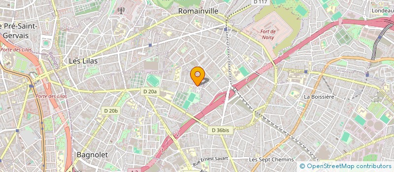 localisation de l'entreprise AVANTAGES MULTI SERVICES à BAGNOLET