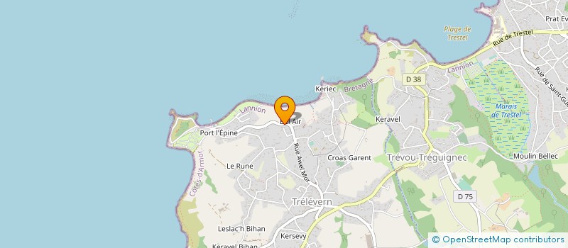 localisation de l'entreprise AVANTAGES PAYSAGES  TRELEVERN