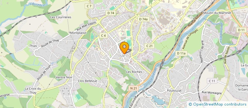 localisation de l'entreprise AVANTGARDE BUSINESS SERVICES à LIMOGES