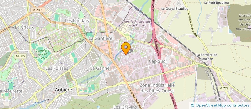 localisation de l'entreprise AVANTI à AUBIERE