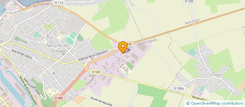 localisation de l'entreprise AVANTI SANTE à DIEPPE