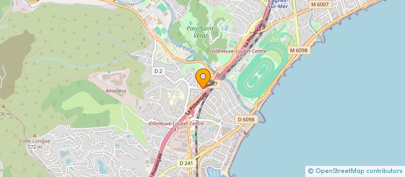 localisation de l'entreprise AVANTI VTC à VILLENEUVE-LOUBET