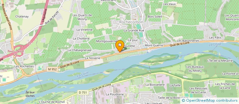 localisation de l'entreprise AVAPM à ROCHECORBON