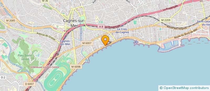 localisation de l'entreprise AVAS à CAGNES-SUR-MER