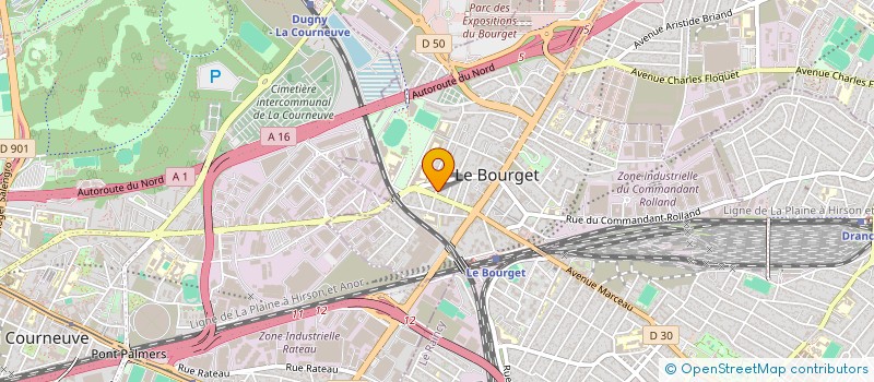 localisation de l'entreprise AVASER à LE BOURGET