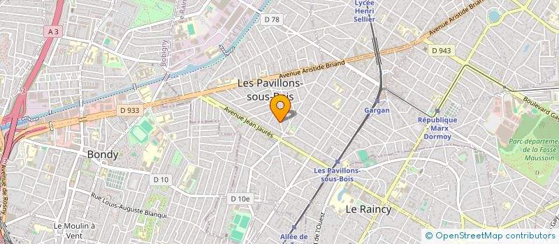 localisation de l'entreprise AVATAHEL  LES PAVILLONS-SOUS-BOIS