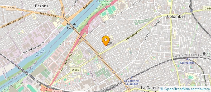 localisation de l'entreprise AVATOP CORPORATE à COLOMBES