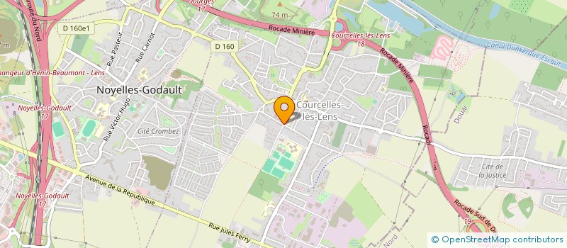 localisation de l'entreprise AVB à COURCELLES LES LENS