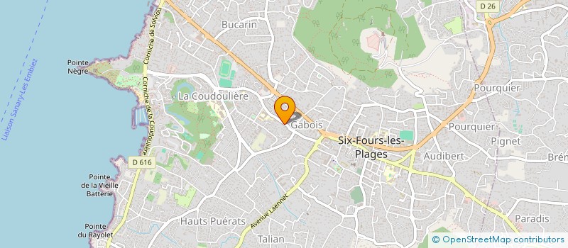 localisation de l'entreprise AVB-CLIM à SIX-FOURS-LES-PLAGES