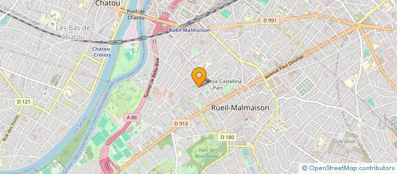 localisation de l'entreprise AVB IMMOBILIER à RUEIL-MALMAISON
