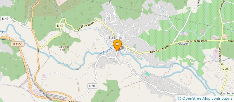 localisation de l'entreprise AVB PISCINES POLYESTER  LA MOTTE