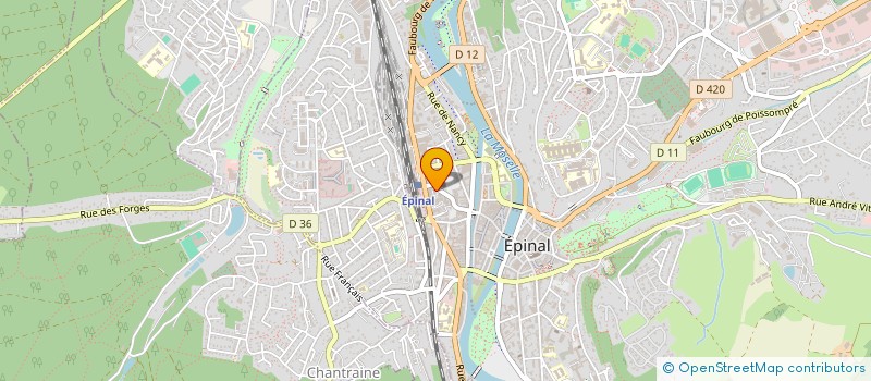 localisation de l'entreprise AVB TELECOM à EPINAL