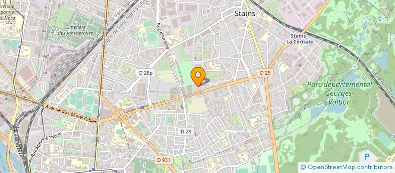 localisation de l'entreprise AVBAT à STAINS