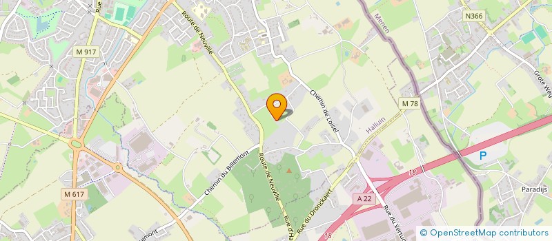 localisation de l'entreprise AVBI EGALITE à HALLUIN