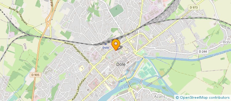 localisation de l'entreprise AVC 39 JURA  DOLE