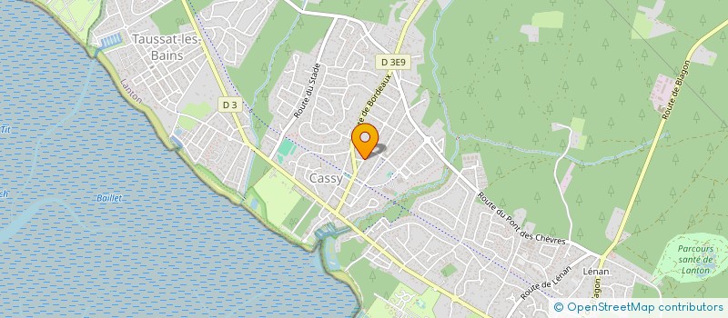 localisation de l'entreprise AVC  LANTON