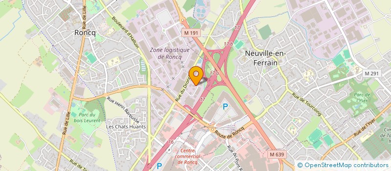 localisation de l'entreprise AVCL  RONCQ