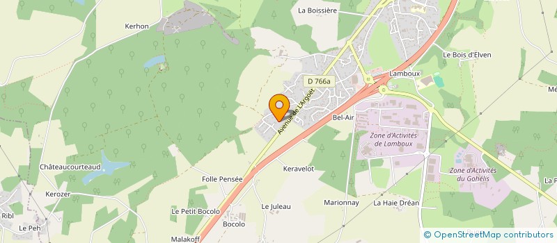 localisation de l'entreprise AVCOURTAGE  ELVEN