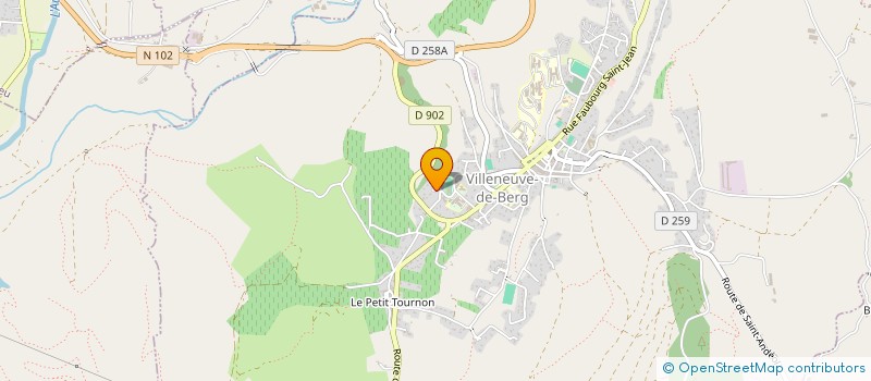 localisation de l'entreprise AVCT- ASSOCIATION CA VIBRE PRES D'CHEZ TOI à VILLENEUVE-DE-BERG