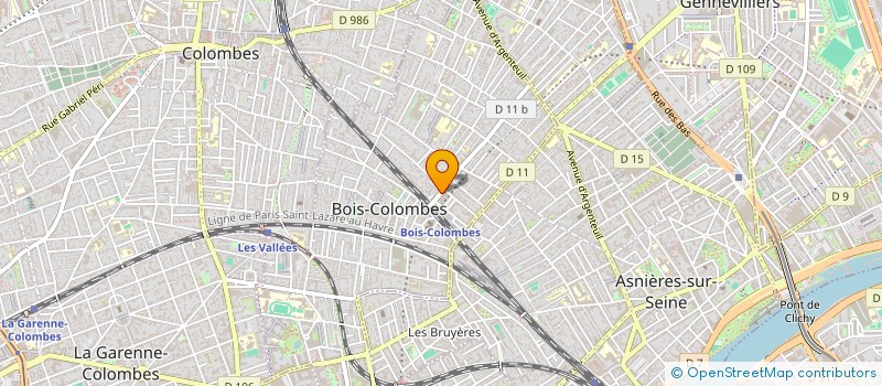localisation de l'entreprise AVD à BOIS-COLOMBES