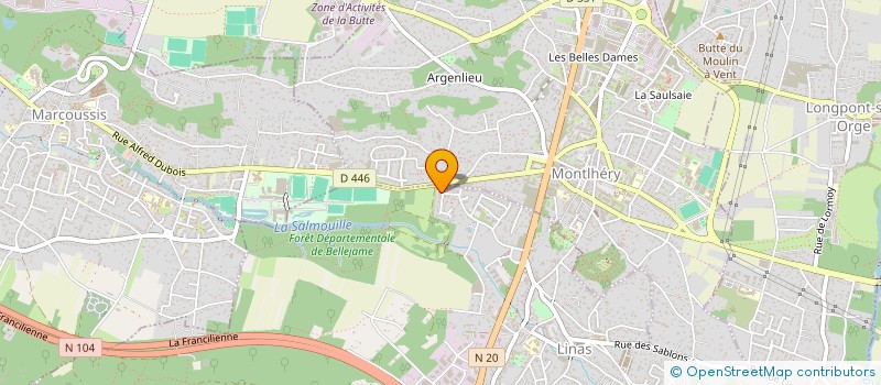 localisation de l'entreprise AVD à LINAS
