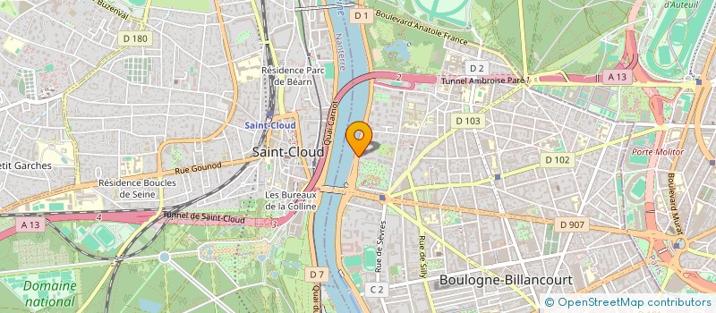 localisation de l'entreprise AVD ( A VOTRE DISPOSITION) à BOULOGNE BILLANCOURT