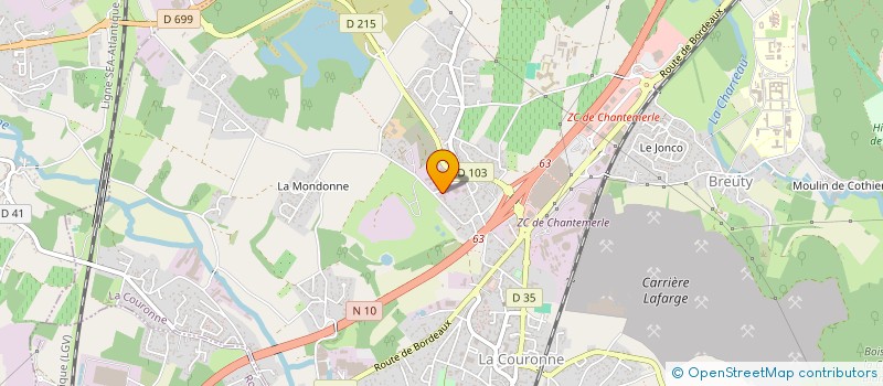 localisation de l'entreprise AVD ANGOULEME à LA COURONNE