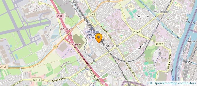 localisation de l'entreprise AVD IMMO  SAINT-LOUIS