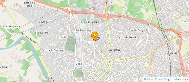 localisation de l'entreprise AVDA34  BEZIERS