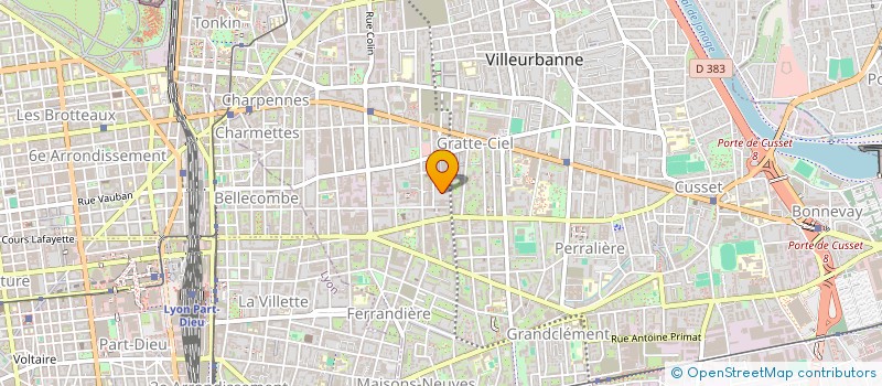 localisation de l'entreprise AVDAC à VILLEURBANNE