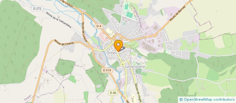 localisation de l'entreprise AVDS à ORBEC