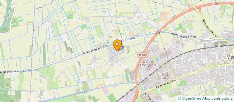 localisation de l'entreprise AVE à MONTEUX