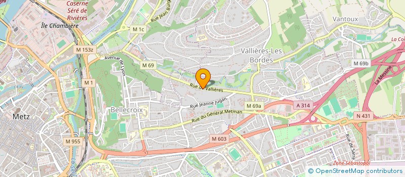 localisation de l'entreprise AVE  METZ