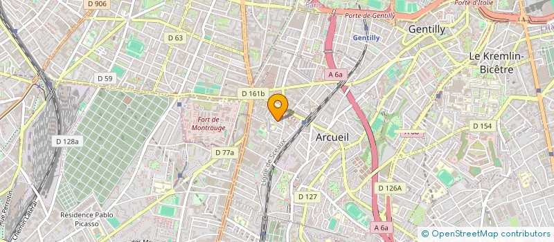localisation de l'entreprise AVE ARIA à ARCUEIL