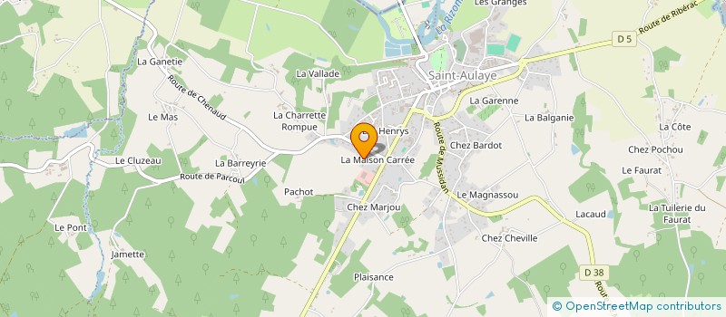 localisation de l'entreprise AVE LUCAS à SAINT AULAYE-PUYMANGOU