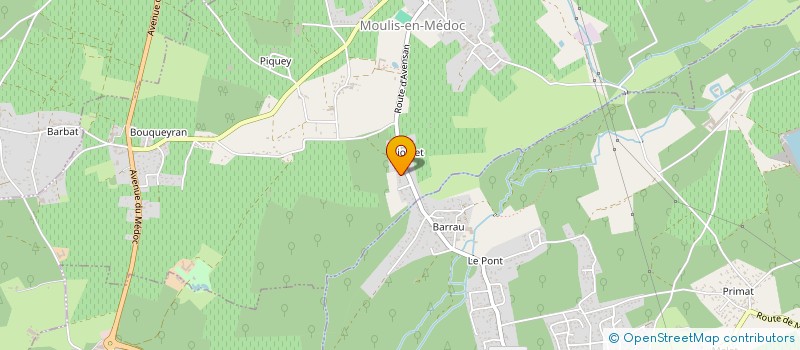 localisation de l'entreprise AVEC 33 à MOULIS-EN-MEDOC