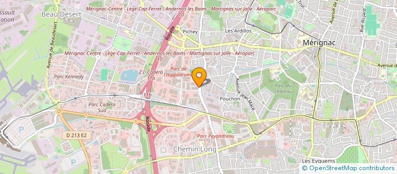 localisation de l'entreprise AVEC  MERIGNAC